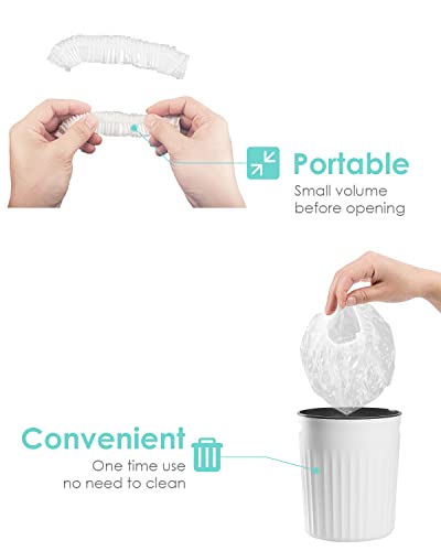 Auban 30-Pack Disposable Shower Caps, Waterproof Plastic Hair Caps