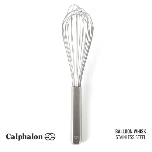 Calphalon Prime 12-Inch Balloon Whisk, Stainless Steel Kitchen Egg Beater