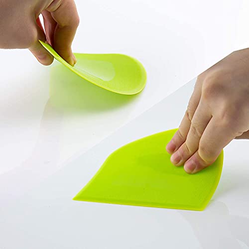 LUTER Plastic Dough Scraper Set - 2 Pack, 12x9.5 cm