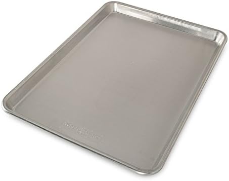 Nordic Ware Naturals Half & Quarter Sheet Baking Set - USA-Made Aluminum Pans with Steel Rim