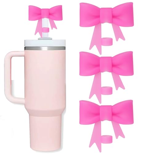 Silicone Bow Straw Covers for Stanley Tumbler - 3 Pack