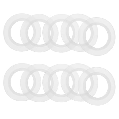 Hemobllo 10Pcs Silicone Bathtub Drain Plug Gaskets - Universal Sink Washers