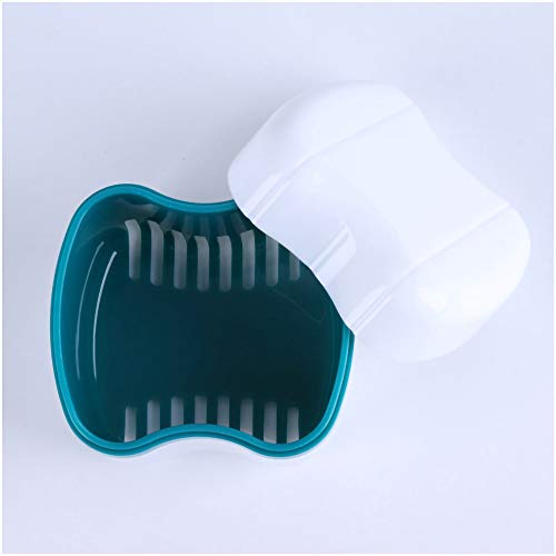 LOVEWEE Denture Case with Rinsing Basket and Retainer Cleaning Box