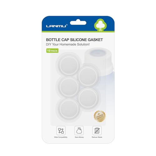 LANMU Silicone Gasket for Swiffer WetJet Refill Bottle - 10 Pack