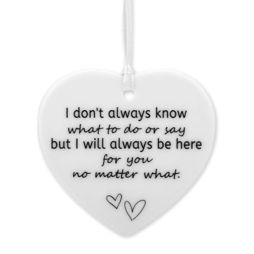 Ceramic Heart Keepsake Plaque - Friendship Gift for Women