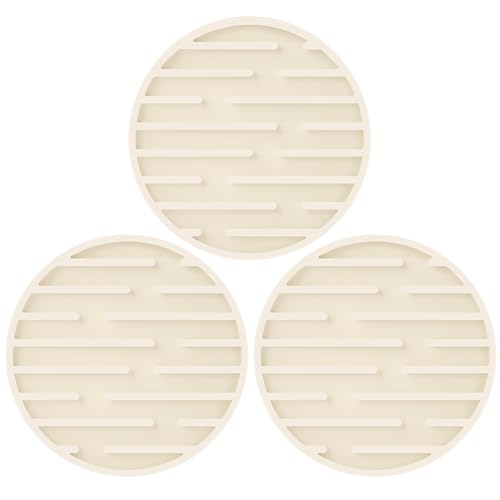 Heat Resistant Silicone Coasters - Non-Slip Drink Mats (4 Pack)