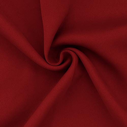Easy-Going Thermal Blackout Curtains, 2 Panels 52x96 in, Christmas Red