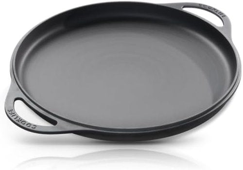 COOKLIFE 12-Inch Lightweight Pre-Seasoned Cast Iron Griddle - Smooth Surface for Easy Cleaning | Versatile for Oven, Stove, or Grill