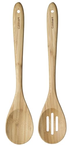 Cuisinart Green Gourmet Bamboo Solid and Slotted Spoons, 2-Piece Set