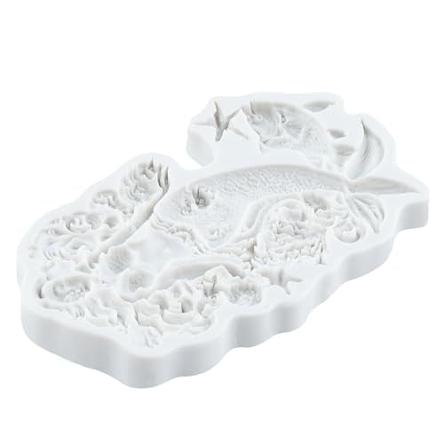 Starfish Mermaid Fondant Silicone Mold for Cake & Candy Decoration