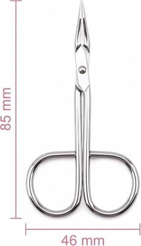 Tustao Stainless Steel Eyebrow Scissors and Flat Tip Tweezers Set