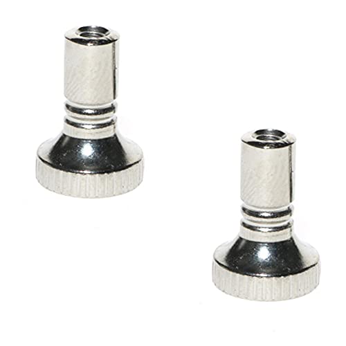 Silver Metal Replacement Light Lamp Switch Knobs - 2-Pack