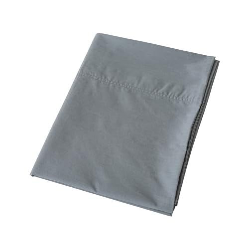 WhatsBedding Grey Body Pillow Cover - 20x54 Cotton, Breathable & Machine Washable