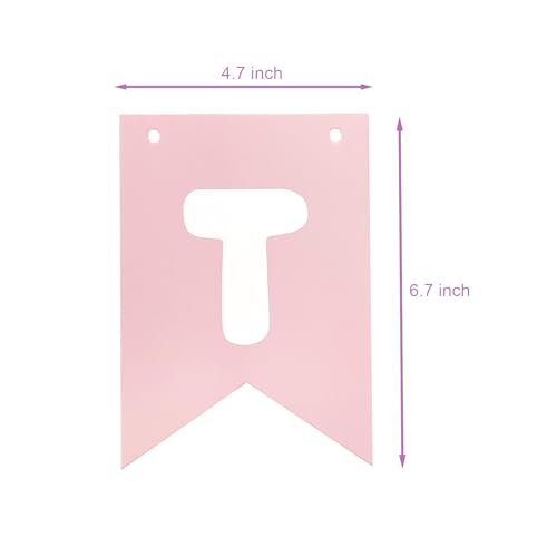 Pastel Rainbow Happy Birthday Banner - Reusable Cardstock Bunting