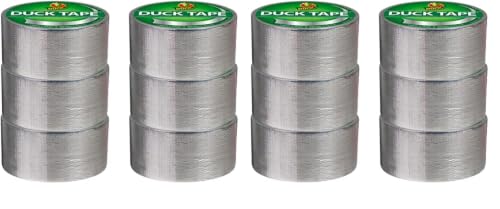 Duck Duct Tape Metallic Chrome - 6 Rolls Pack of 2 - Heavy Duty