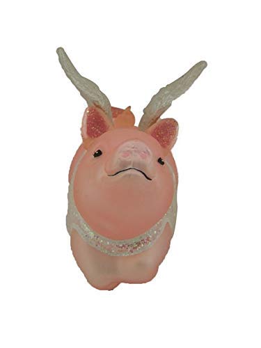 Noble Gems Flying Pig Glass Christmas Ornament - Kurt Adler