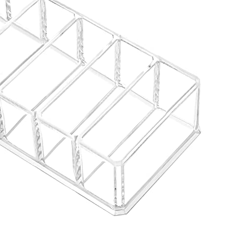HBlife Clear Acrylic Makeup Organizer with 8 Spaces for Vanity