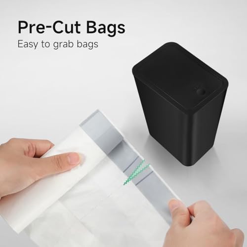 4 Gallon Drawstring Trash Bags - Strong White Bin Liners (60 Count)