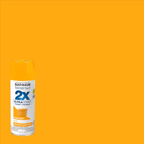 Rust-Oleum Painter's Touch 2X Gloss Golden Sunset Spray Paint, 12 oz (Pack of 4)