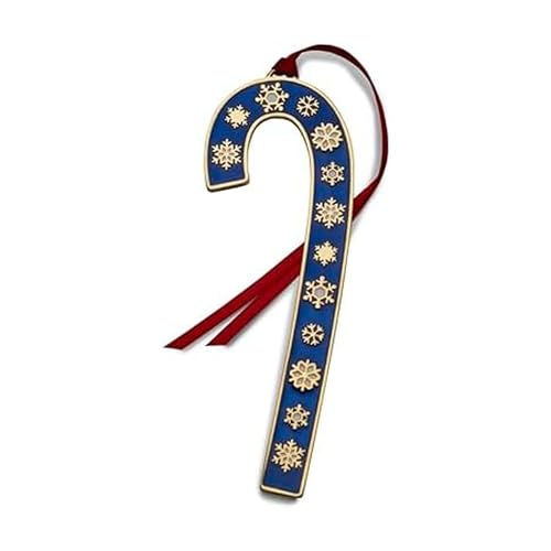 Wallace 2024 Gold-Plated Enamel Candy Cane Ornament - Limited Edition