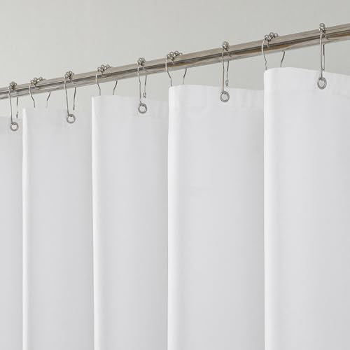 Water-Repellent Shower Curtain Liner - 72x72 White Polyester