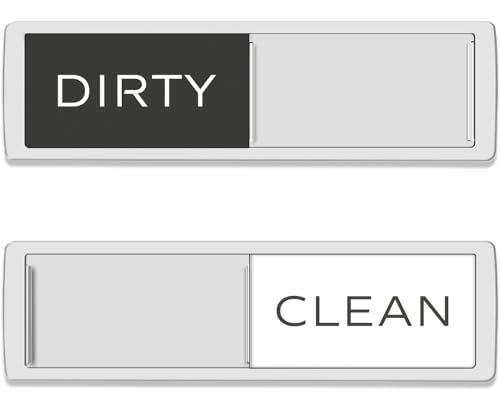YewGarb Black & White Dishwasher Magnet - Clean & Dirty Indicator, Premium Quality