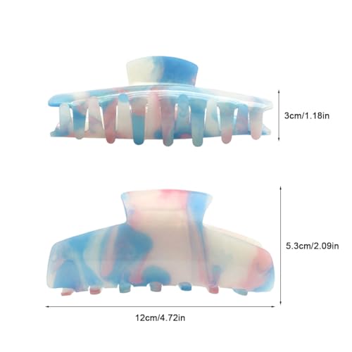 B.PHNE Acrylic Hair Claw Clips for Women, Non-Slip Strong Hold Hair Clamps