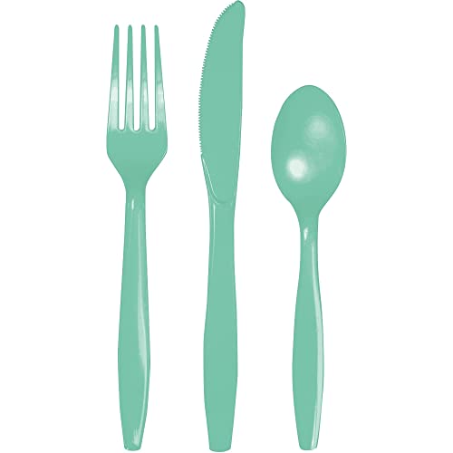 Creative Converting Green Prem Cutlery Set - 24 Pieces