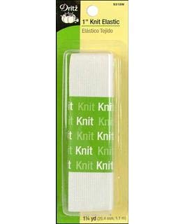 Dritz Knit Elastic 1-Inch x 1.25-Yard - Soft & Curl Resistant