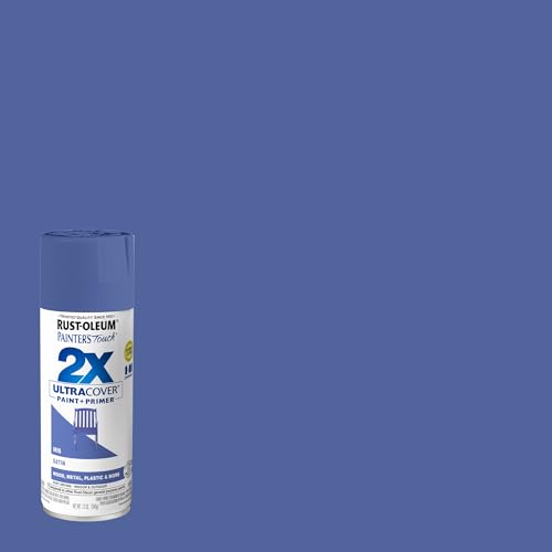 Rust-Oleum Painter's Touch 2X Ultra Cover Spray Paint, Satin Iris - 12 oz (Pack of 4)