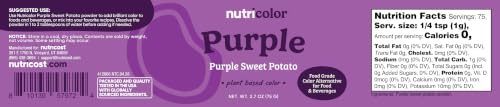 Nutricost Purple Plant-Based Food Coloring, Natural Sweet Potato Powder