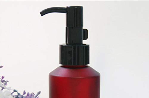 MZUU 60ml Refillable Amber Glass Pump Bottle for Lotion and Serum