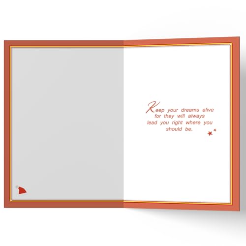 Granddaughter Christmas Card FY-127 Holiday Greeting Card with Envelope