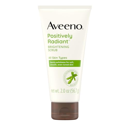 Aveeno Positively Radiant Exfoliating Daily Facial Scrub, Soy Extract, 2 oz