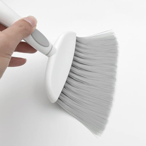 WDDBHSKN 1pcs Small Dustpan & Brush Set for Cat Litter & Kitchen Crumbs, Compact Hand Broom for Desk & RV