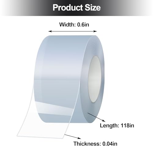 Smooth Curtain Gliding Tape - 118 IN Drapery Ring Tape