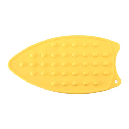 JCSMARTEC Silicone Iron Rest Pad - 2-Pack Heat Resistant Mat, Red+Yellow