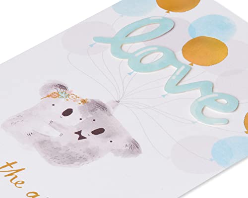 Papyrus Wedding Card - Sky Is The Limit Koala Design, 4.5 x 6 Inch