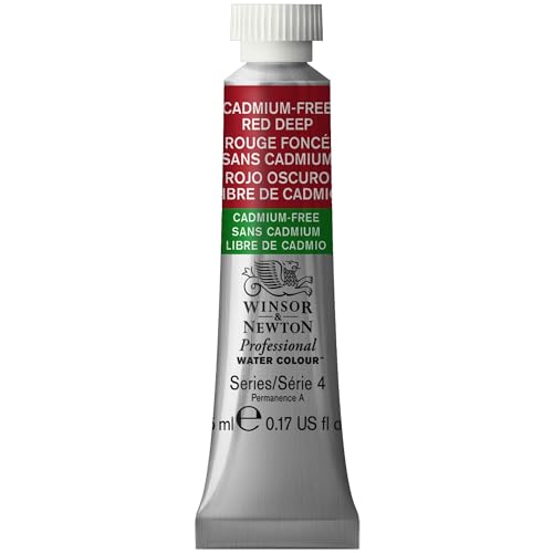 Winsor & Newton Professional Watercolor Tube 5ml - Cadmium-Free Red Deep