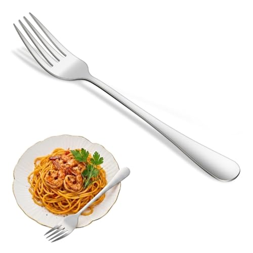 Dehov Silver112 8-Piece 6.7 Inch Stainless Steel Salad & Dessert Forks Set