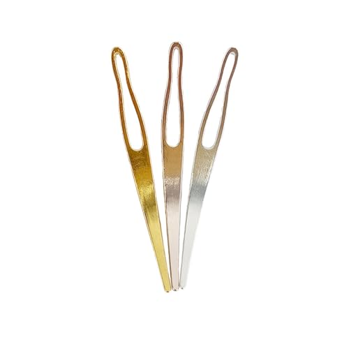 Townus 3pcs Interlocking Dreadlock Tools for Sisterlocks Hair Maintenance Gold