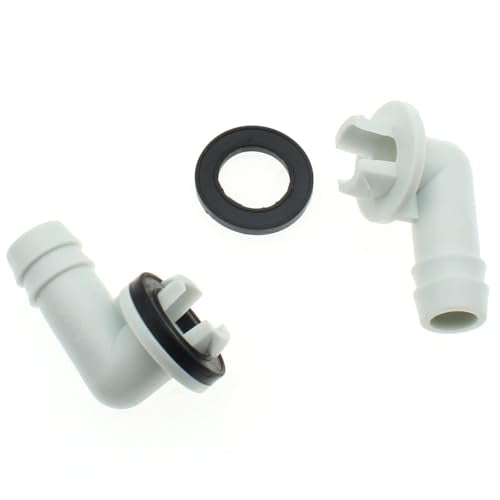 2 Pcs AC Drain Hose Connector Elbow Fitting, 15mm Air Conditioner Adapter