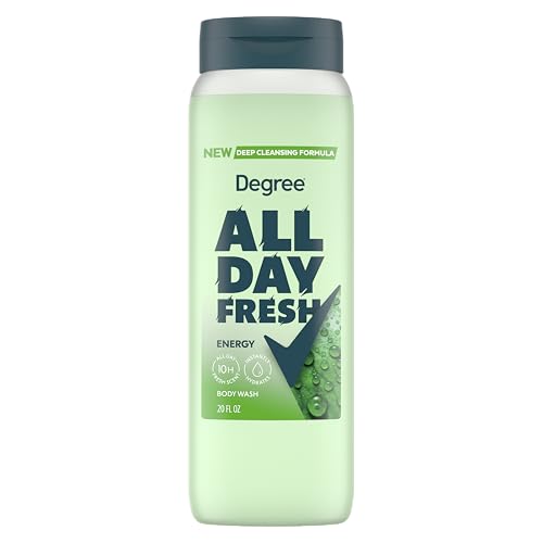 Degree All Day Fresh Body Wash - Fresh Energy Deep Cleansing 20 Fl Oz