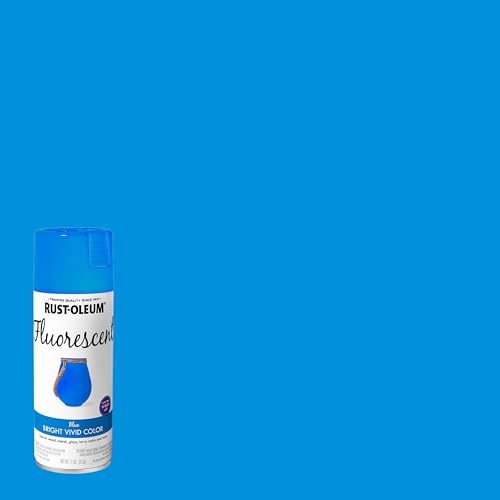 Rust-Oleum Fluorescent Blue Spray Paint - 11 oz (Pack of 6)