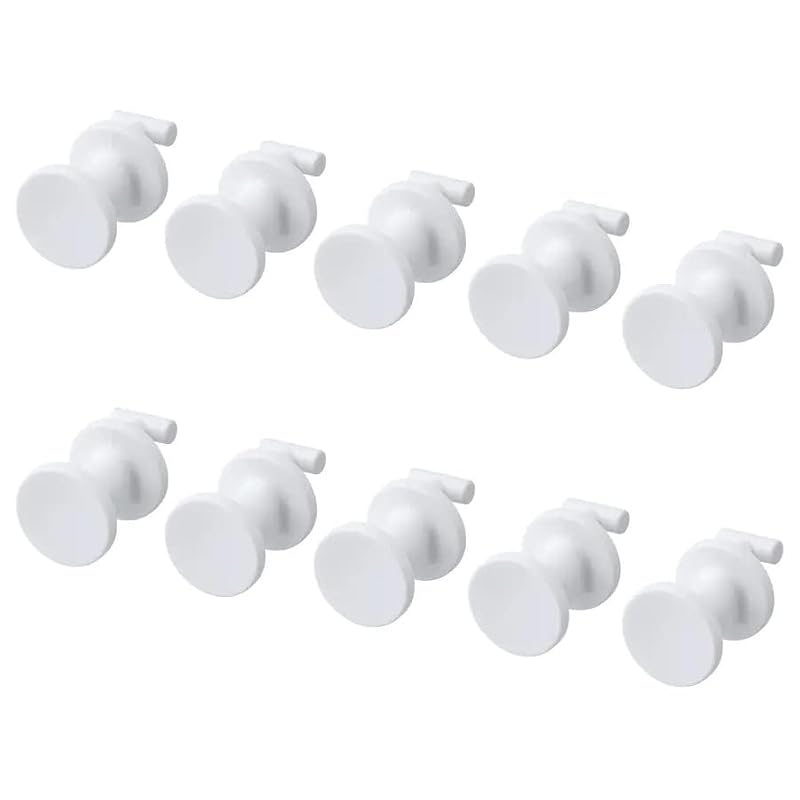 IKEA SKADIS Pegboard Hooks - White, 3/4 Inch - 10 Pack Storage Accessories