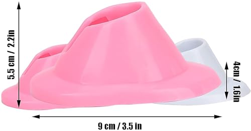 Tustao 2 Pcs Soft Rubber Nail Polish Bottle Holder Anti-Spill Stand