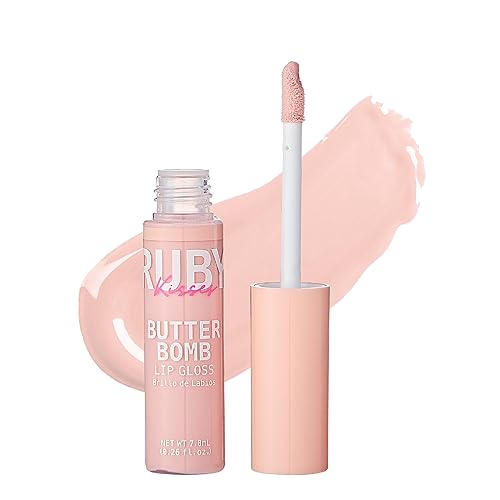 Ruby Kisses Butter Bomb Lip Gloss High Shine Non Sticky Hydrating