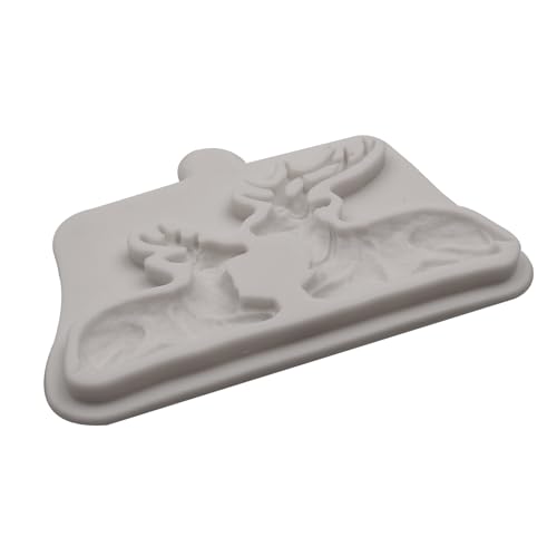 Christmas Silicone Mold Set for Cake Decorating Reindeer Pine Tree Holly
