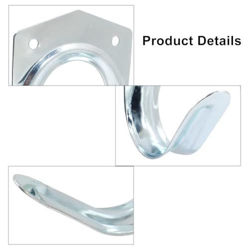 Coufce 10-Pack Heavy Duty Steel Wall-Mounted Tool Storage Hooks