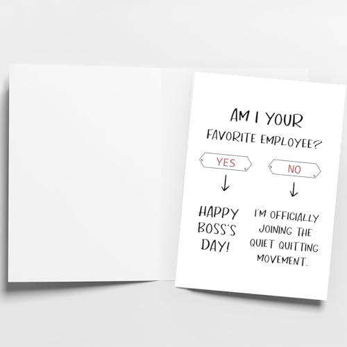Funny Boss's Day Greeting Card - Am I Your Favorite Employee